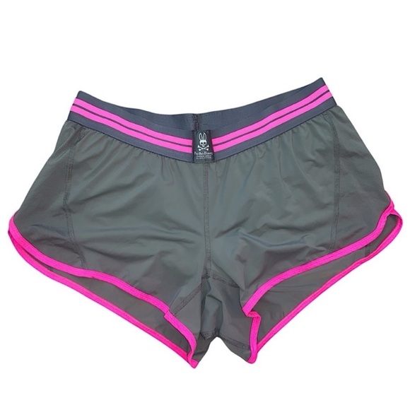 Psycho Bunny Gray and Pink Athletic Shorts Medium 🐰 - Picture 1 of 9